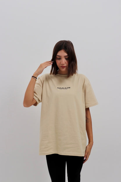 Essential DXB Tee Beige T-Shirt