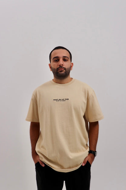 Essential DXB Tee Beige T-Shirt