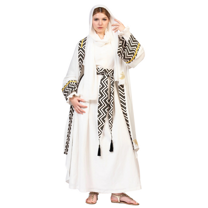 Art Deco abaya kimono