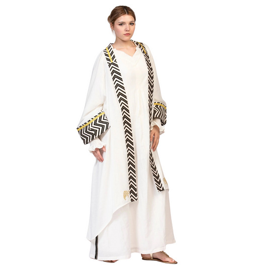 Art Deco abaya kimono