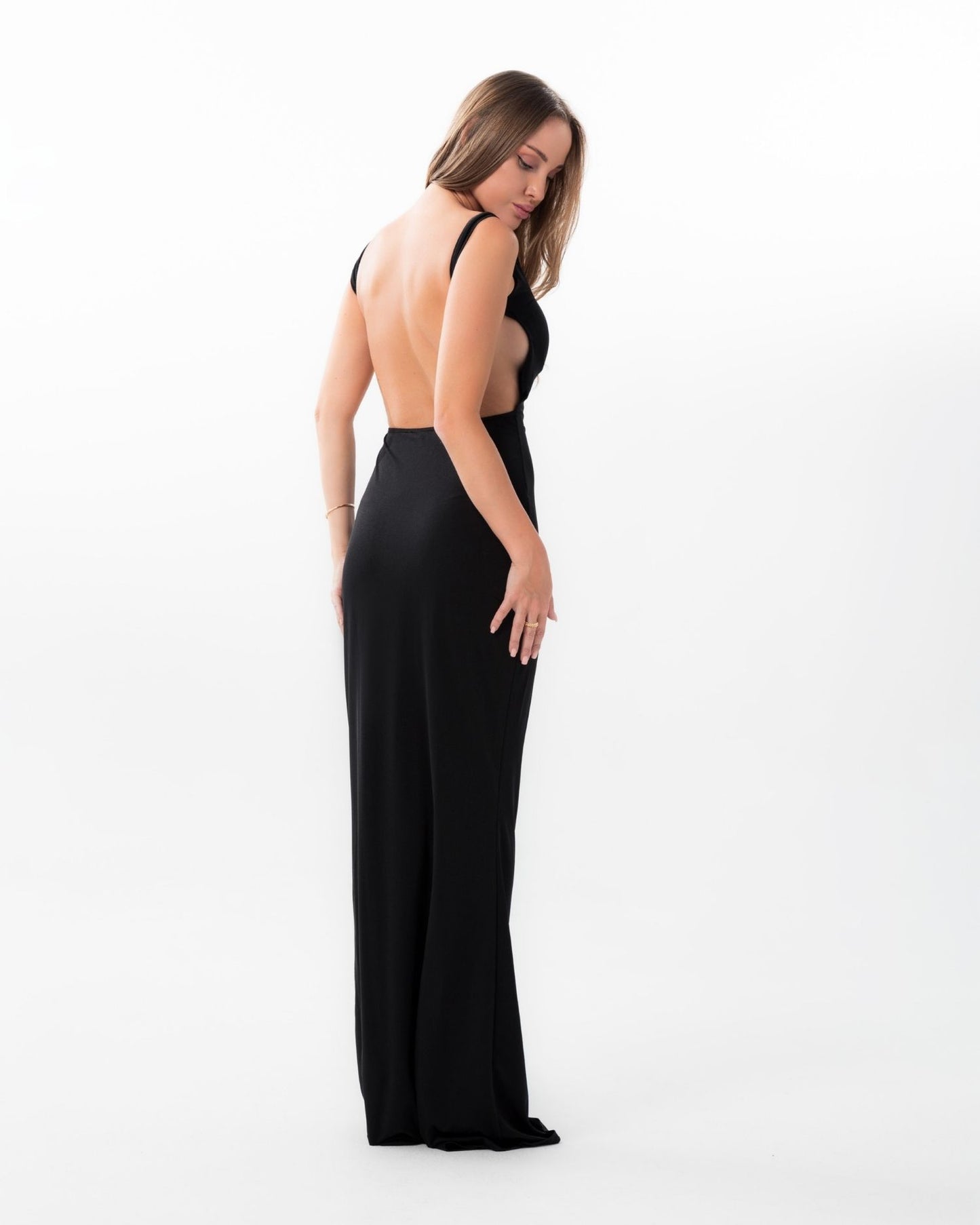 Black Backless Dress