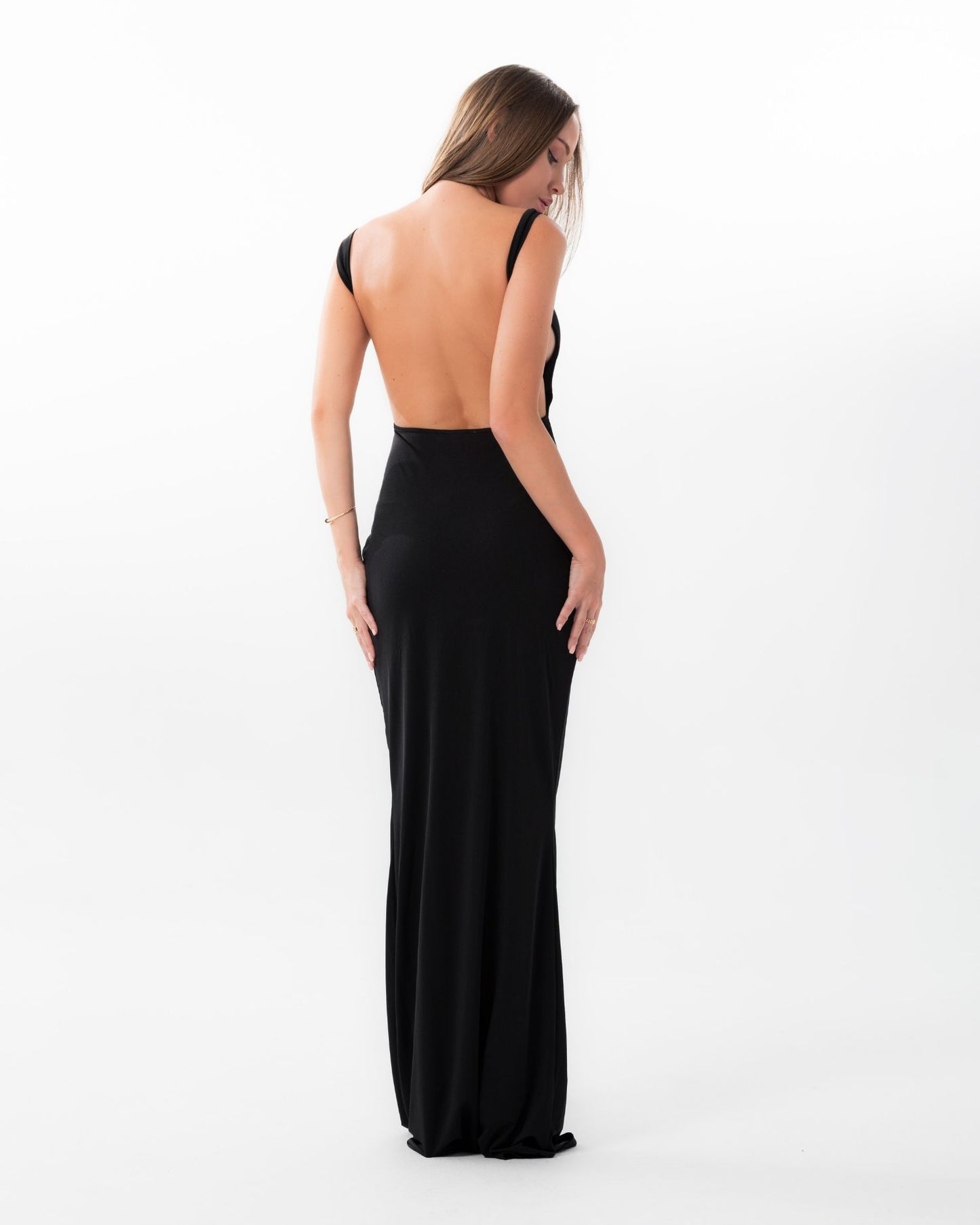 Black Backless Dress