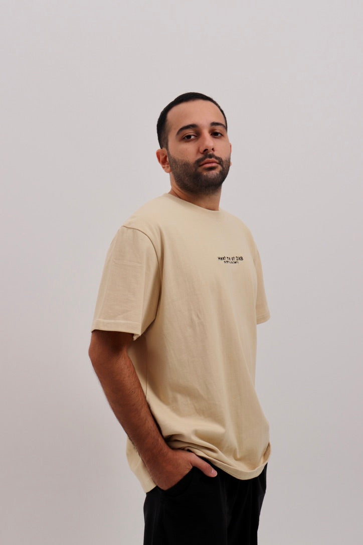 Essential DXB Tee Beige T-Shirt